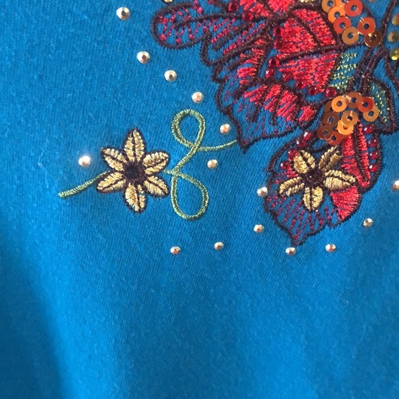 - Quacker Factory Butterfly Top in Size 2x - Picture 11 of 16